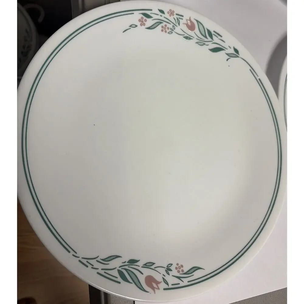 Corelle REPLACEMENTS Vintage Discontinued Pattern Rosemarie Set 4 Dinner Plates - Picture 2 of 5